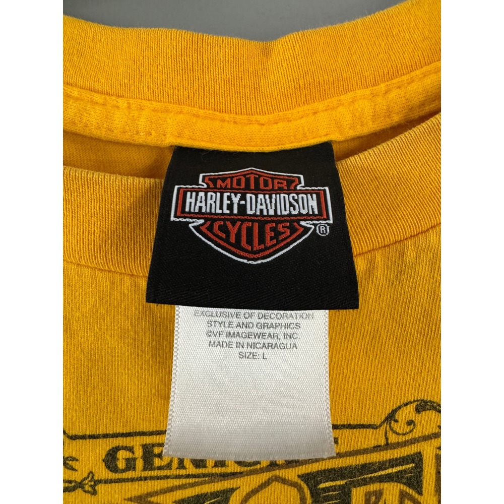 Harley Davidson Woodstock‎ Motorcycle Long Sleeve Graphic T Shirt Mens L - Picture 4 of 8